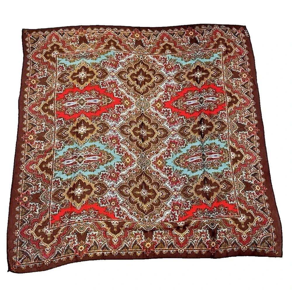 Club 7 ECHO Vintage Paisley Square Scarf 38